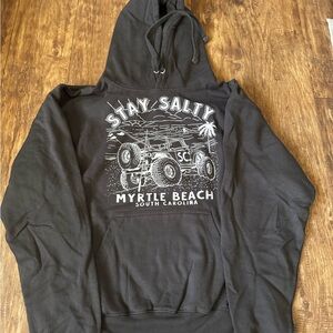 Black Graphic Hoodie with Jeep Design